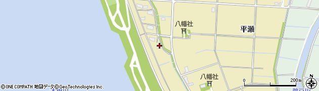愛知県愛西市立田町松田152周辺の地図