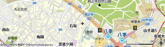 愛知県名古屋市昭和区広路町石坂14周辺の地図