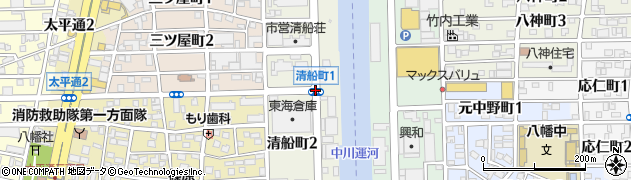 清船町１周辺の地図