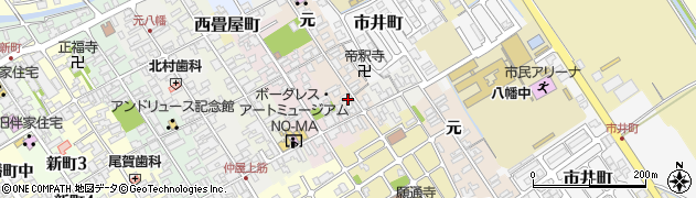 滋賀県近江八幡市慈恩寺町上13周辺の地図