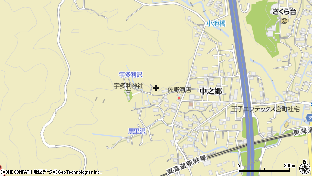 〒421-3306 静岡県富士市中之郷の地図