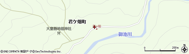 滋賀県東近江市君ケ畑町725周辺の地図