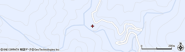 愛知県豊根村（北設楽郡）古真立（経塚）周辺の地図