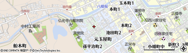 滋賀県近江八幡市佐久間町周辺の地図