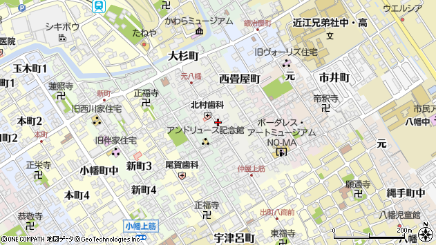 〒523-0862 滋賀県近江八幡市仲屋町中の地図