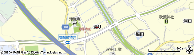 愛知県豊田市御船町（登り）周辺の地図