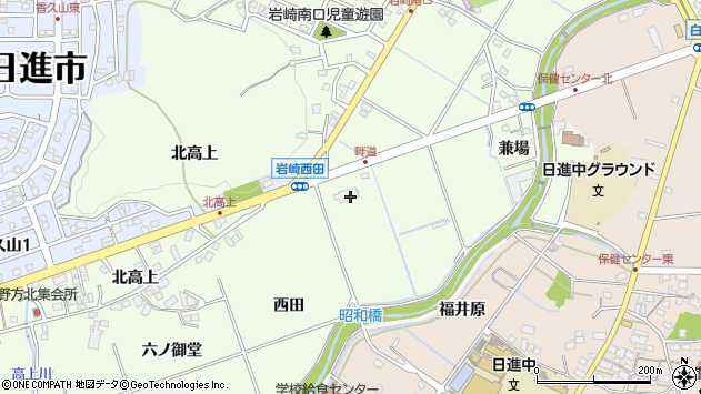 〒470-0131 愛知県日進市岩崎町の地図