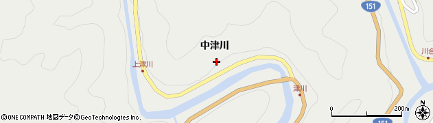 愛知県北設楽郡豊根村上黒川中津川15周辺の地図