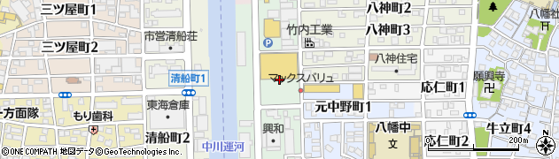 愛知県名古屋市中川区清川町2丁目周辺の地図