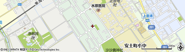 滋賀県近江八幡市安土町常楽寺38周辺の地図