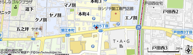 メガネのアイガン　蟹江店周辺の地図