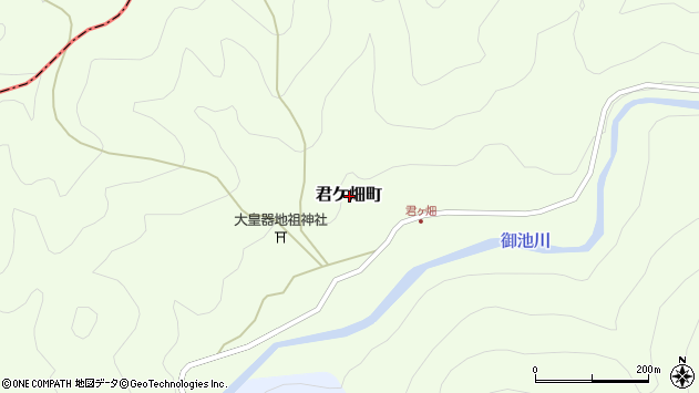 〒527-0202 滋賀県東近江市君ケ畑町の地図