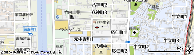 愛知県名古屋市中川区八神町5丁目周辺の地図