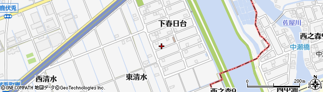 愛知県津島市鹿伏兎町井桁下周辺の地図