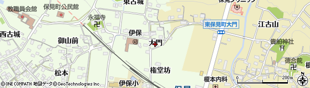 愛知県豊田市保見町（大門）周辺の地図