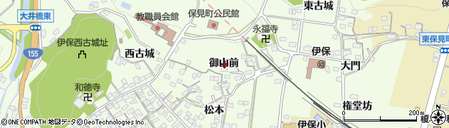 愛知県豊田市保見町御山前周辺の地図