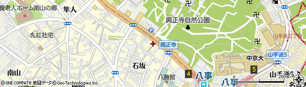 愛知県名古屋市昭和区広路町石坂52周辺の地図