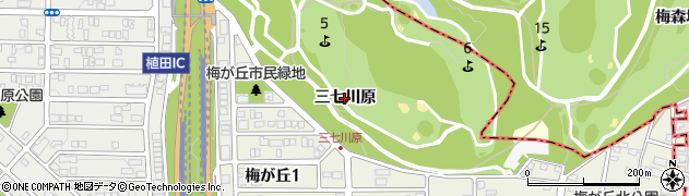 愛知県名古屋市天白区天白町大字植田（三七川原）周辺の地図