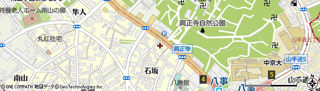 愛知県名古屋市昭和区広路町石坂55周辺の地図