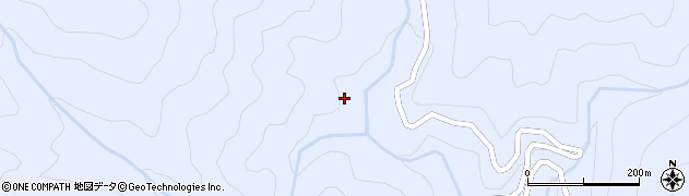 愛知県豊根村（北設楽郡）古真立（作道）周辺の地図