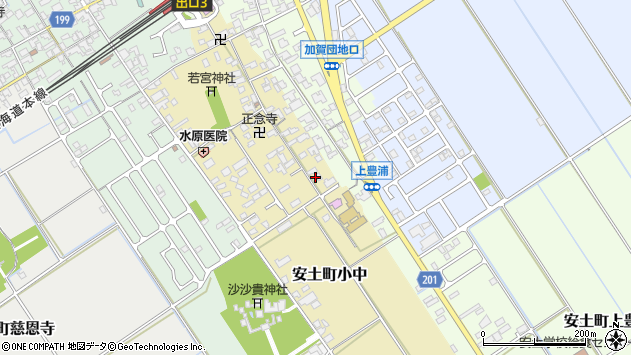 〒521-1343 滋賀県近江八幡市安土町小中の地図