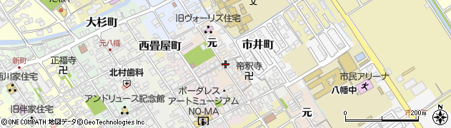 滋賀県近江八幡市慈恩寺町周辺の地図