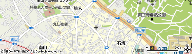 愛知県名古屋市昭和区広路町石坂38周辺の地図