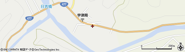 京都府京都市右京区京北中地町（蛸谷口）周辺の地図