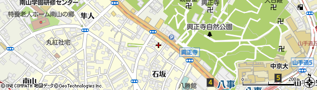 愛知県名古屋市昭和区広路町石坂56周辺の地図