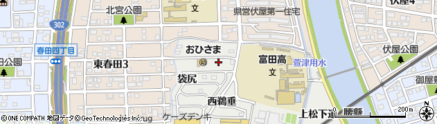 愛知県名古屋市中川区富田町大字榎津西ナコラ周辺の地図