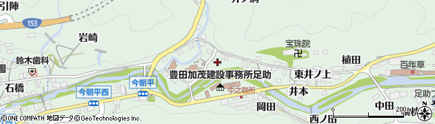 愛知県豊田市足助町久井戸87周辺の地図