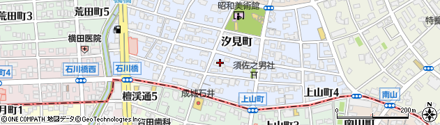 愛知県名古屋市昭和区汐見町周辺の地図