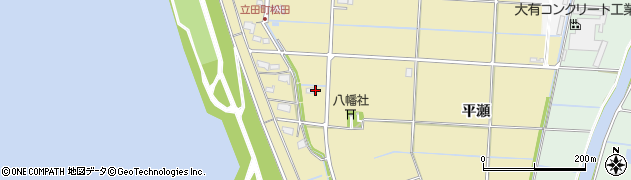 愛知県愛西市立田町松田133周辺の地図
