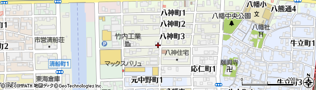 愛知県名古屋市中川区八神町4丁目周辺の地図