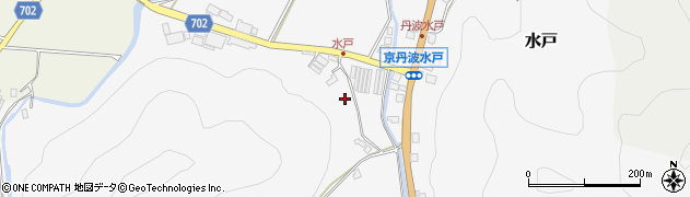 京都府船井郡京丹波町水戸向井周辺の地図