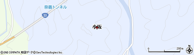 岡山県奈義町（勝田郡）小坂周辺の地図