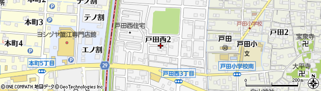 愛知県名古屋市中川区戸田西周辺の地図