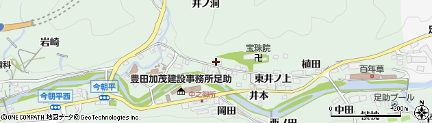 愛知県豊田市足助町久井戸9周辺の地図