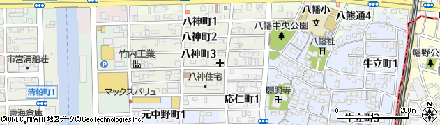 愛知県名古屋市中川区八神町4丁目56周辺の地図