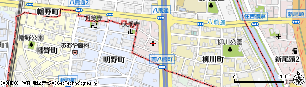 愛知県名古屋市中川区南八熊町周辺の地図