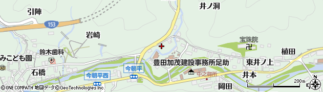 愛知県豊田市足助町久井戸98周辺の地図
