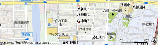 愛知県名古屋市中川区八神町3丁目48周辺の地図