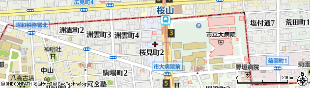 愛知県名古屋市瑞穂区桜見町周辺の地図