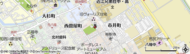 滋賀県近江八幡市慈恩寺町（元）周辺の地図