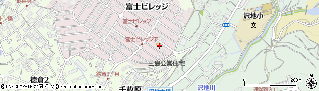 静岡県三島市富士ビレッジ9周辺の地図