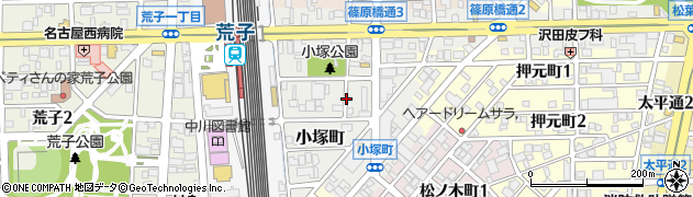 愛知県名古屋市中川区小塚町周辺の地図