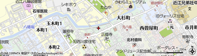 滋賀県近江八幡市大杉町18周辺の地図