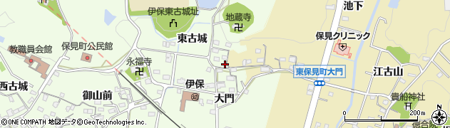 愛知県豊田市保見町（東古城）周辺の地図