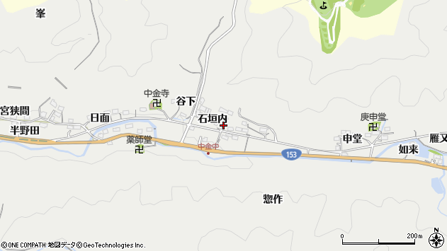 〒470-0312 愛知県豊田市中金町の地図