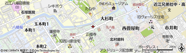 滋賀県近江八幡市大杉町11周辺の地図